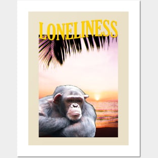 Loneliness Chimpanzee Posters and Art